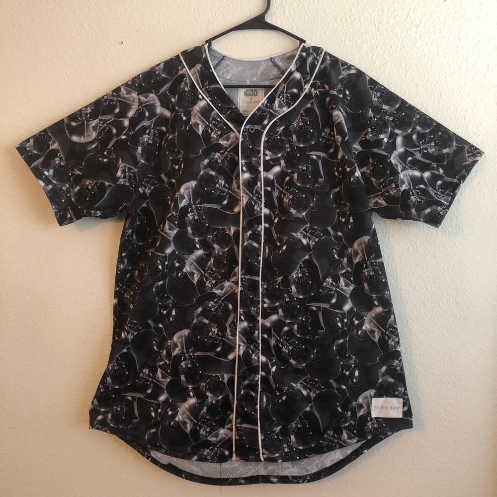 Star Wars Darth Vader Helmet Men’s Button Up- XL